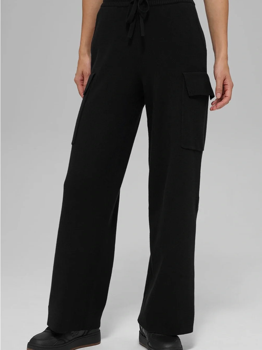 ALO Yoga Women's Scholar Knit High-Waist Cargo Pant